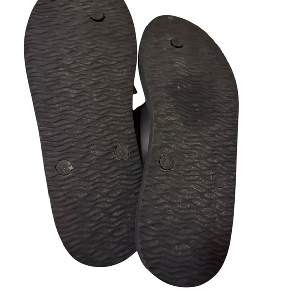 Hurley Black Sandals with Logo - Picture 7 of 8
